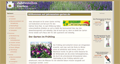 Desktop Screenshot of jahreszeiten-garten.de